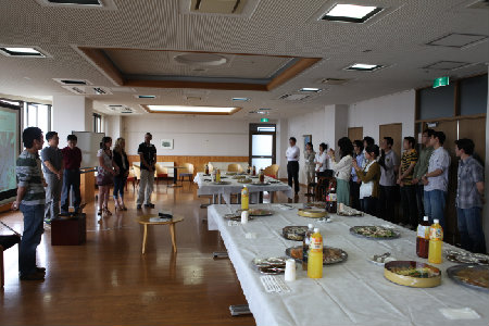 Holding the Welcome Lunch