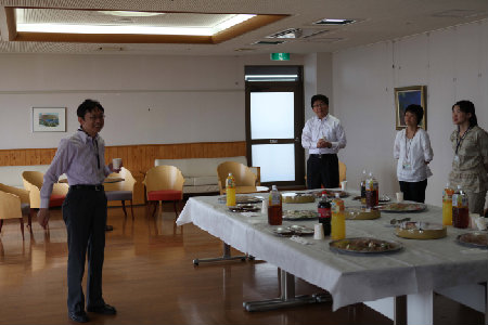 Toast from Prof. Tarumi