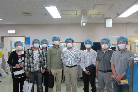 Group Photo of the Members Visiting to Kagawa University Hospital